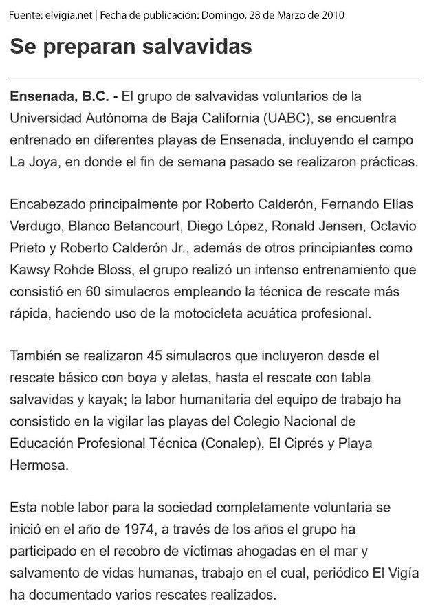 Se preparan salvavidas
